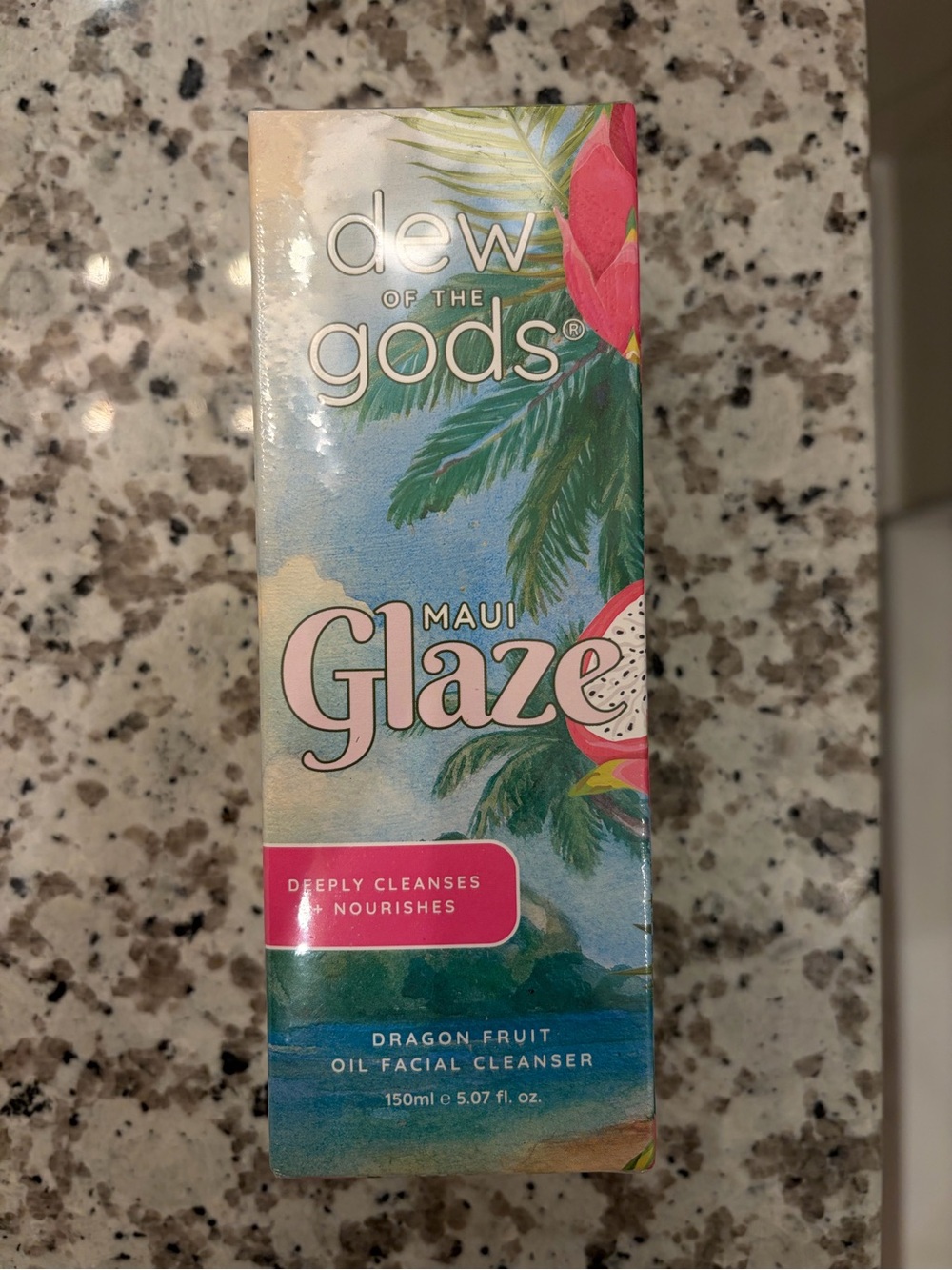 Brand New Dew of the Gods Maui Glaze Dragon Fruit Oil Facial Cleanser